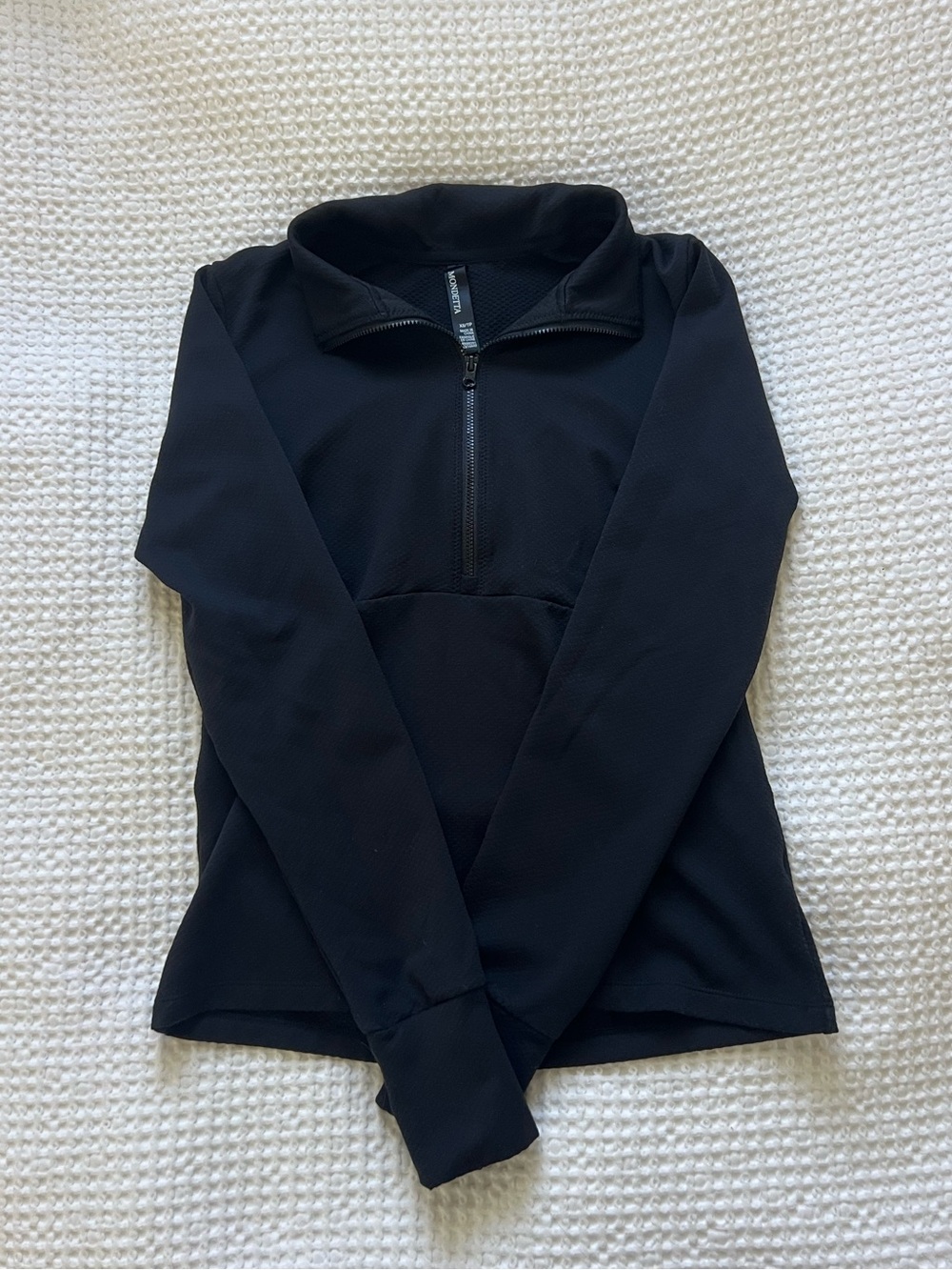 Mondetta Black Half-Zip Athletic Pullover